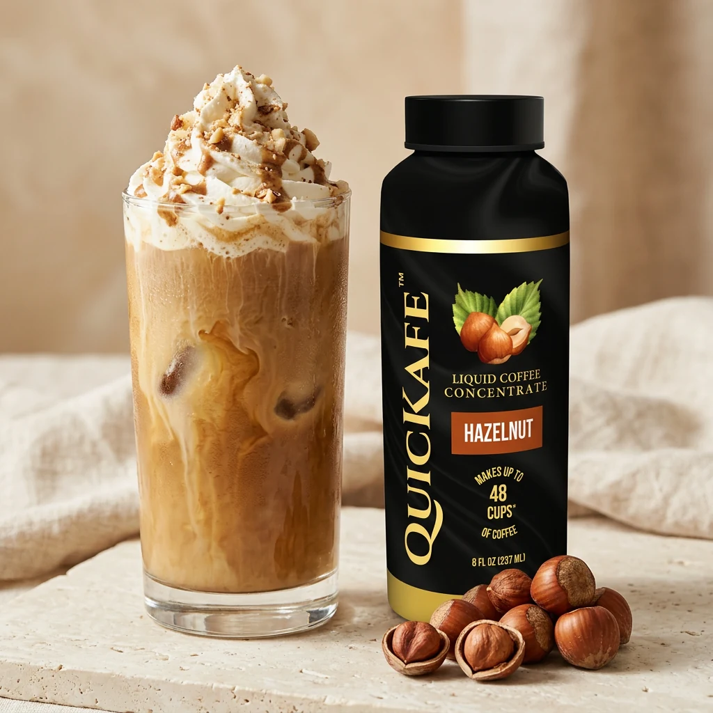 QuicKafe HAZELNUT — 8 oz Liquid Coffee Concentrate
